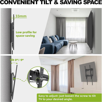 Neigbare TV Wandhalterung 26-60 Zoll Ultraslim bis 45kg Max VESA