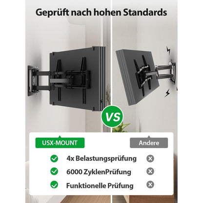 Schwenkbare TV Wandhalterung für 47-84 Zoll LED LCD Plasma