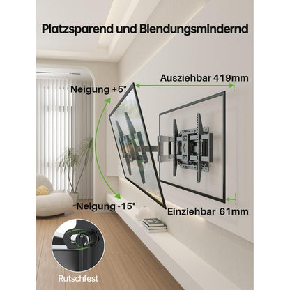 Schwenkbare TV Wandhalterung für 47-84 Zoll LED LCD Plasma