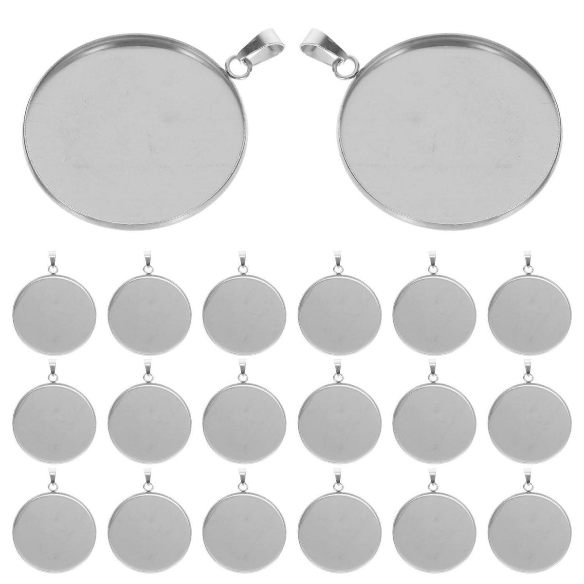 Runde Lünette Anhänger Tabletts Set für DIY Schmuckherstellung