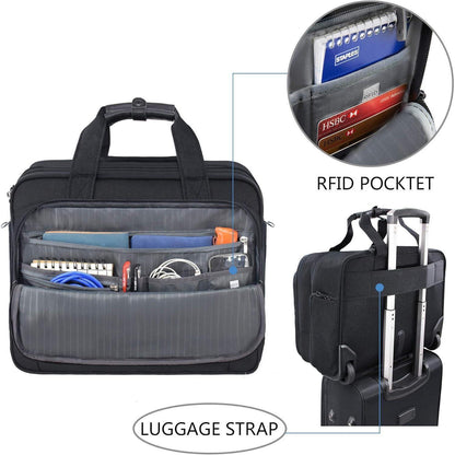 KROSER Trolley Business Rolling Case 17,3 Zoll Laptop