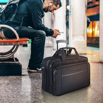 KROSER Trolley Business Rolling Case 17,3 Zoll Laptop