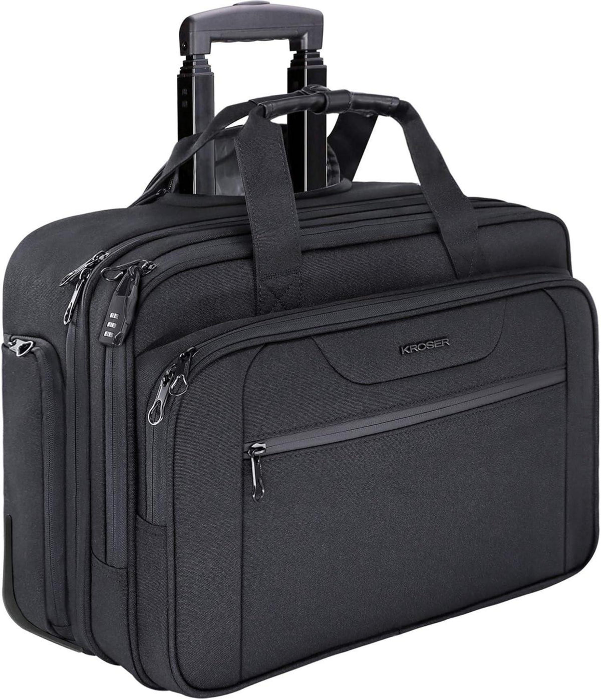 KROSER Trolley Business Rolling Case 17,3 Zoll Laptop wasserdicht RFID
