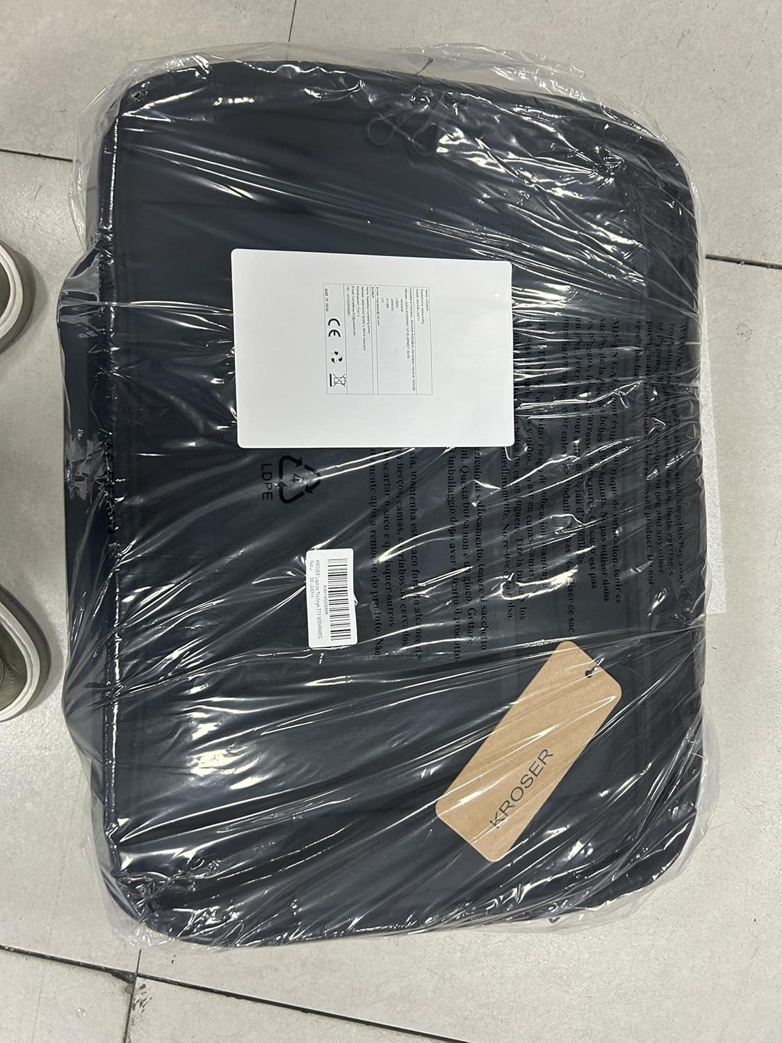 KROSER Trolley Business Handgepäck Koffer Rolling Case wasserdichte Übernacht-Rolltasche RFID für Reisen Männer Frauen Schwarz