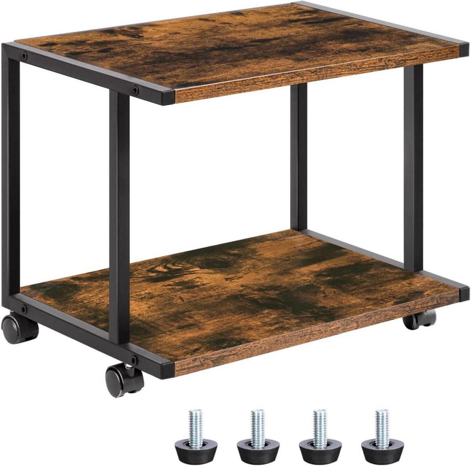 Druckertisch mit verstellbaren Füßen und Rädern, Industrie-Design
