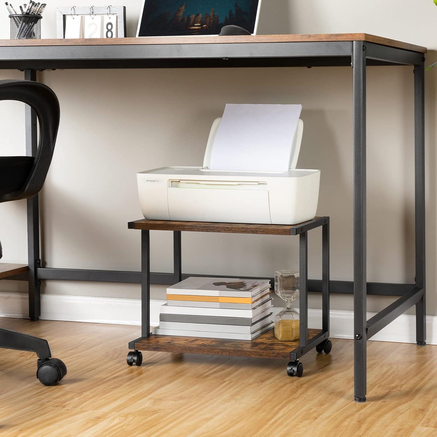 Druckertisch mit verstellbaren Füßen und Rädern, Industrie-Design