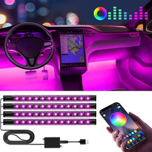 LED Innenbeleuchtung Auto USB-APP-Steuerung Sound Ambientebeleuchtung