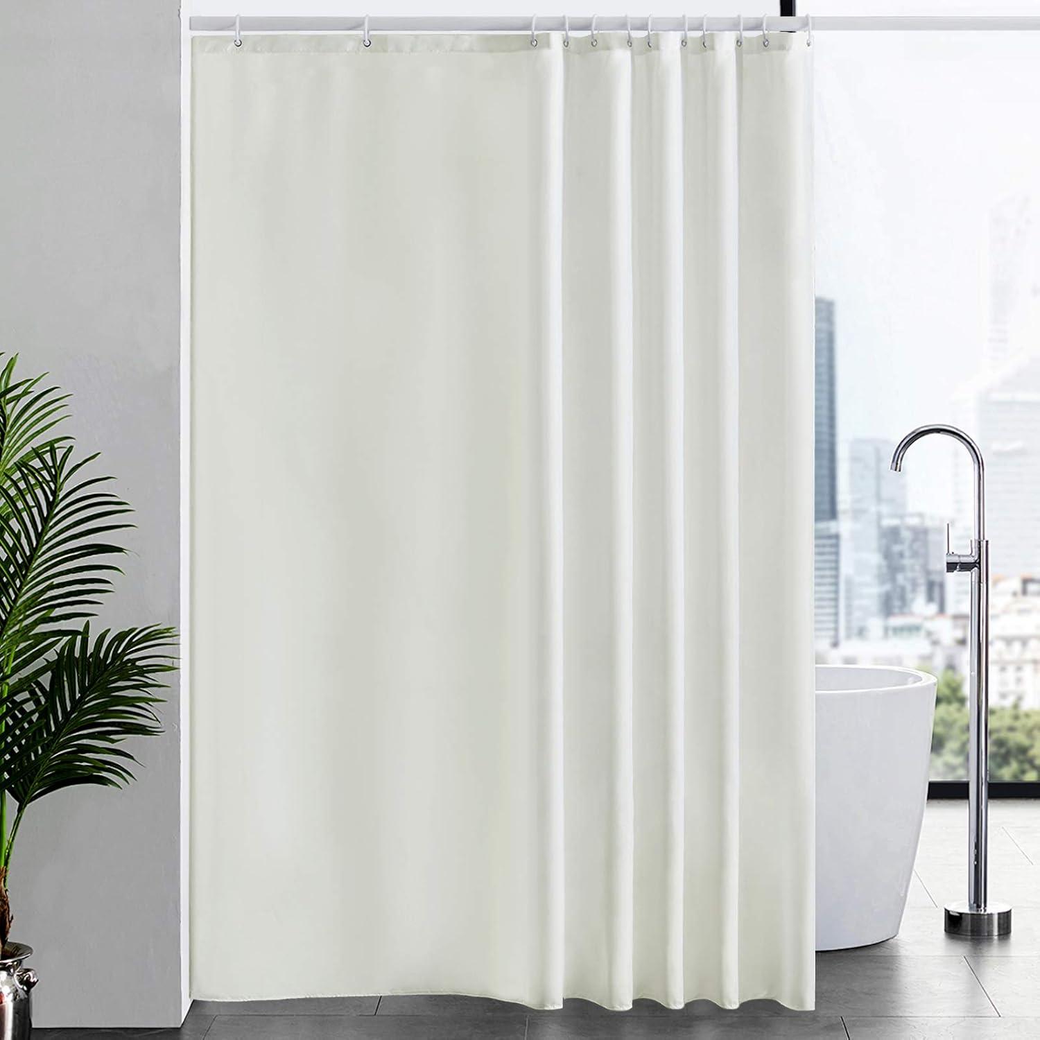 Duschvorhang Überlänge Antibakteriell Anti-Schimmel Textil 200x240cm