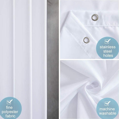 Duschvorhang Anti-Schimmel Wasserdicht Polyester 180x210cm