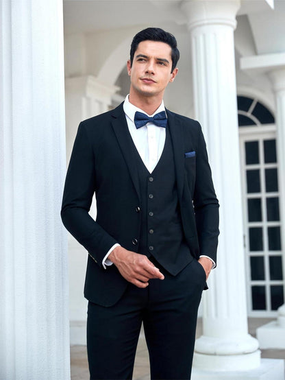 Herren Paisley Fliege Einstecktuch Manschettenknöpfe Set