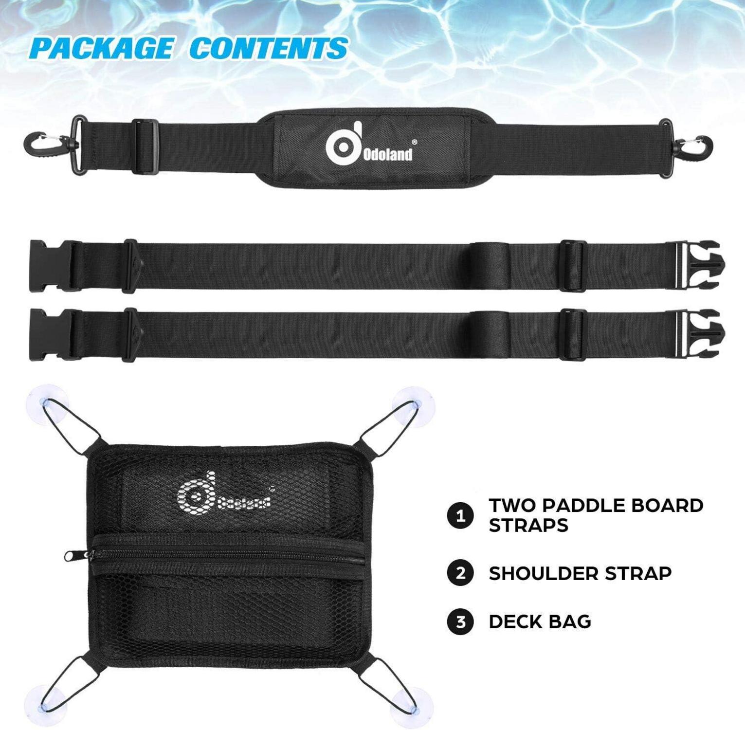 Tragegurt mit Decktasche für Paddle Board SUP, verstellbarer