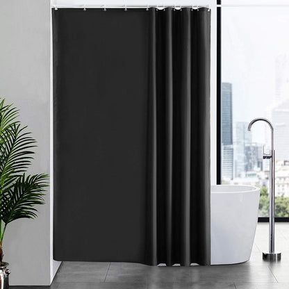 Duschvorhang Anti-schimmel Textil Vorhang Polyester 180x210 Schwarz
