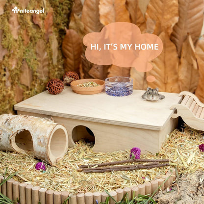 Mehrkammer Hamsterhaus Labyrinth Spielzeug für Hamster, Gerbils, Mäuse