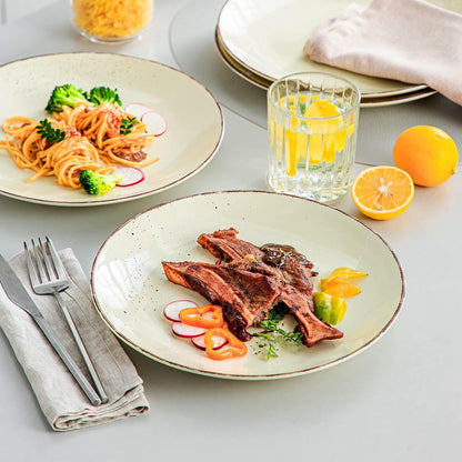 Suppenteller Set 12-tlg. Navia bunt Steingut