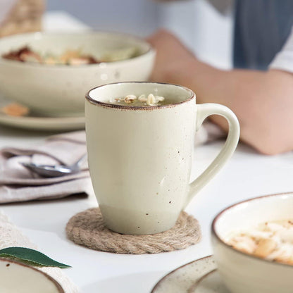 Vancasso Navia 48-teilig Geschirrset Steingut Vintage beige