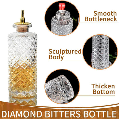 Bitters Bottle Diamant 170 ml für Cocktails