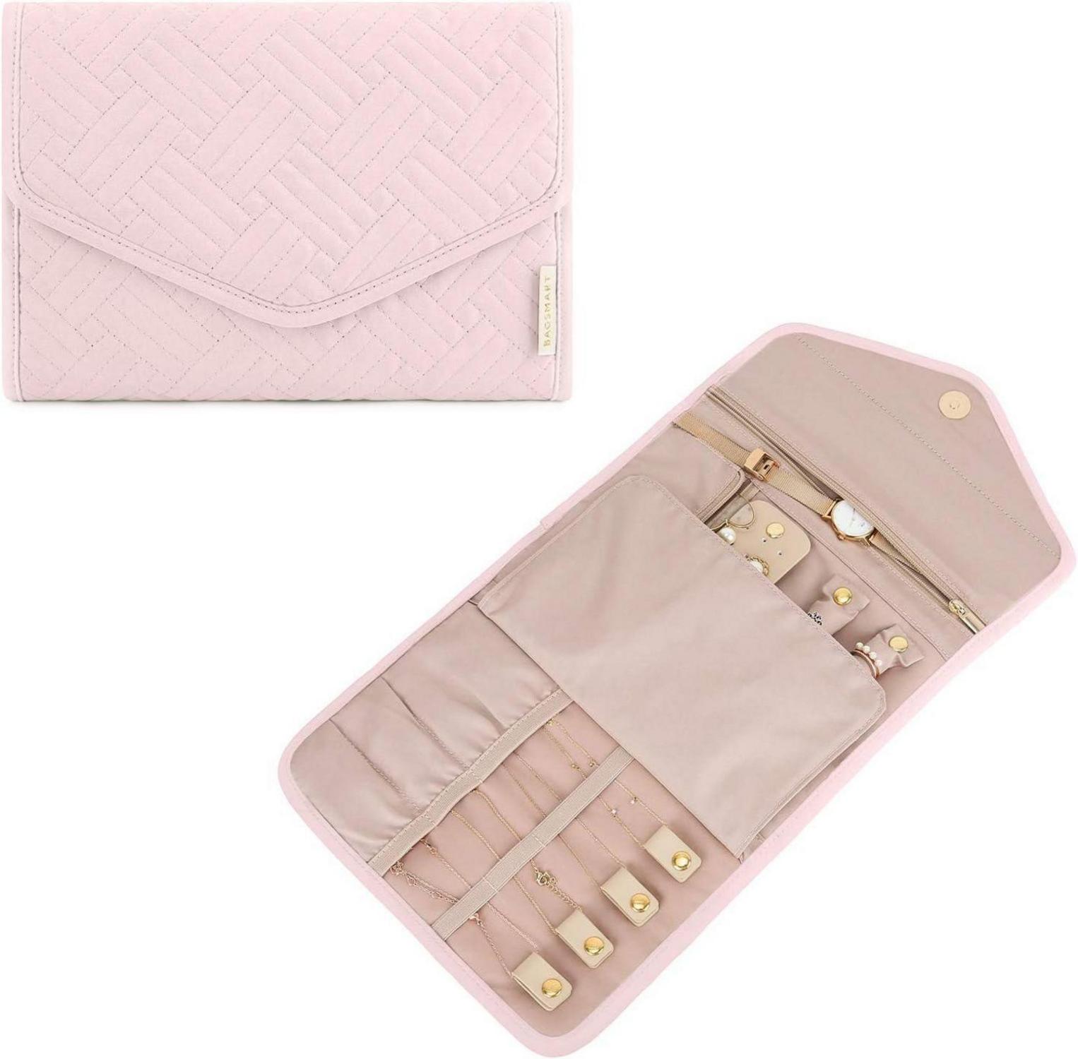 Wasserabweisende Rosa Schmuck Organizer Tasche für Reise