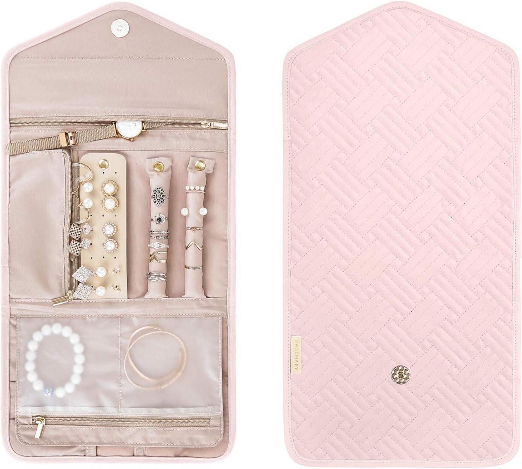 Wasserabweisende Rosa Schmuck Organizer Tasche für Reise
