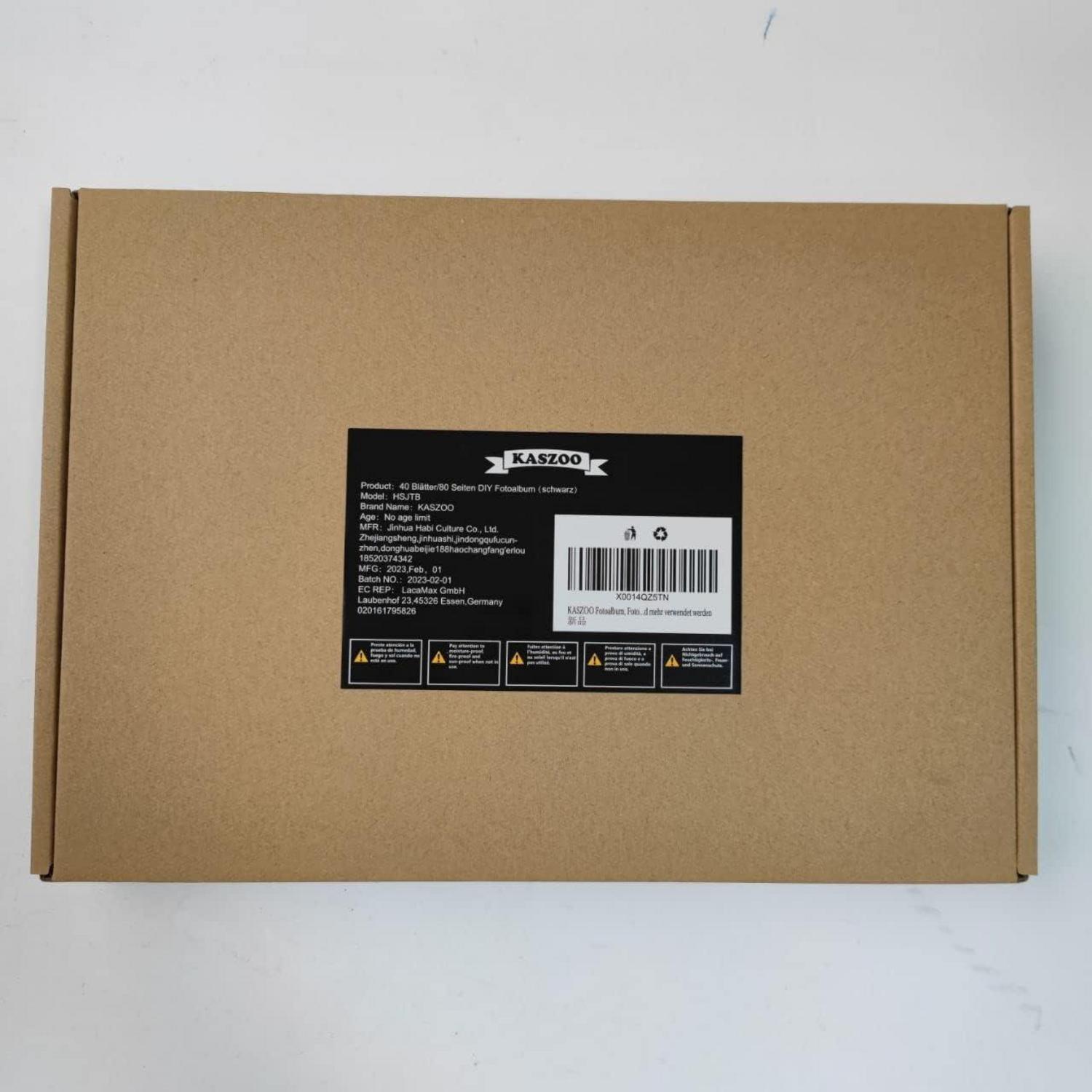 Fotoalbum zum Selbstgestalten DIY Fotobuch 80 S. Schwarz 28,5x21cm