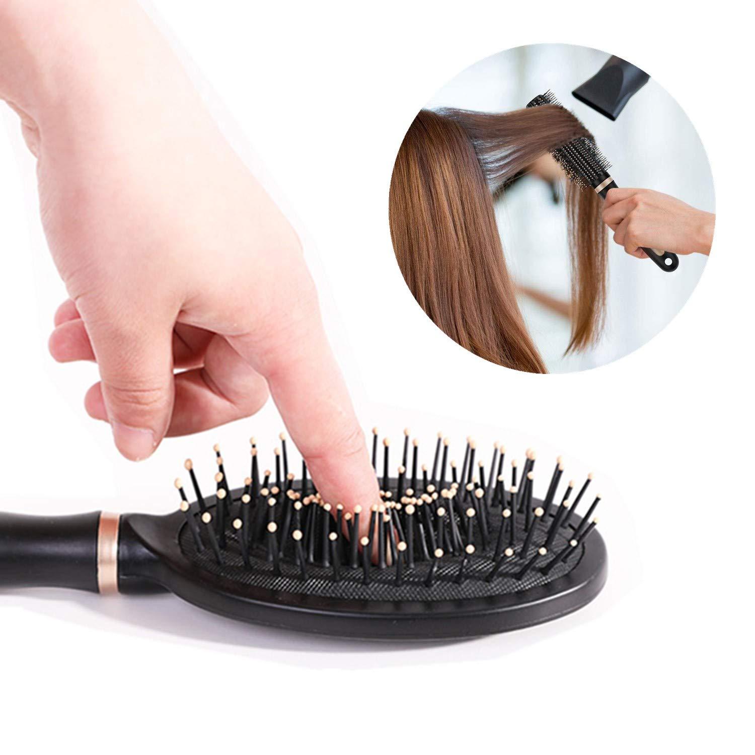 Antistatische Massage Haarbürsten Set Oval Runde Entlüftung