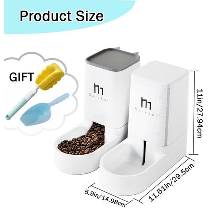 Automatisches 2-in-1 Futter- und Wasserspender für Haustiere, 3,8 l