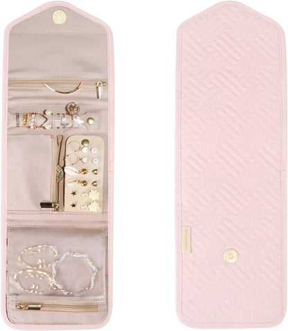 Reise Schmuck Organizer Tasche Schmuckaufbewahrung Ringe Ohrringe Halsketten