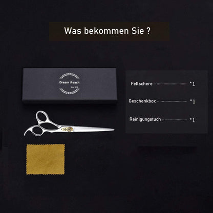 Professionelle Hundeschere 7 Zoll Edelstahl Fellpflege