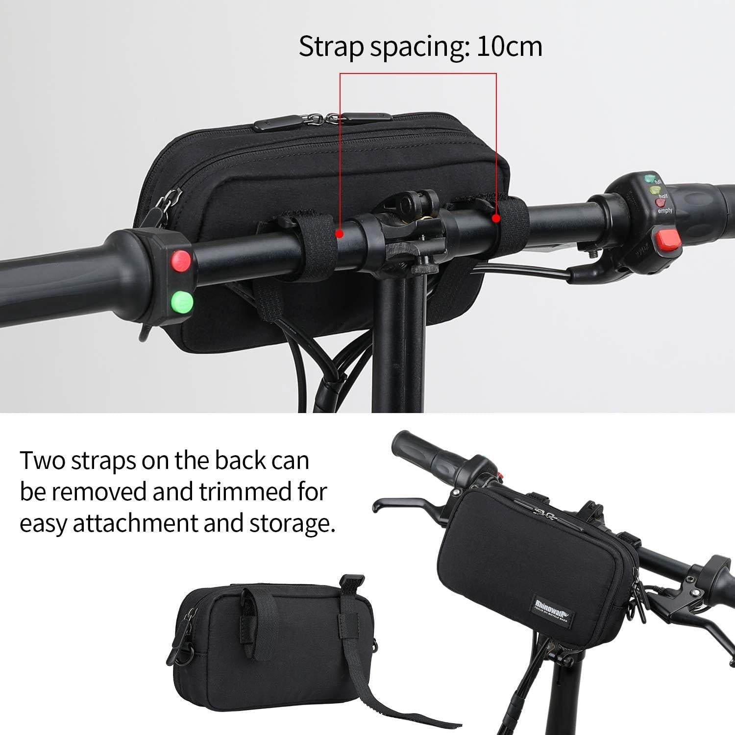 Fahrrad Lenkertasche Vordertasche multifunktional Schwarz Regenhülle