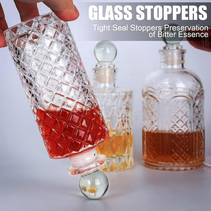 Bitterflasche für Cocktails – 3er Set Glasflaschen mit