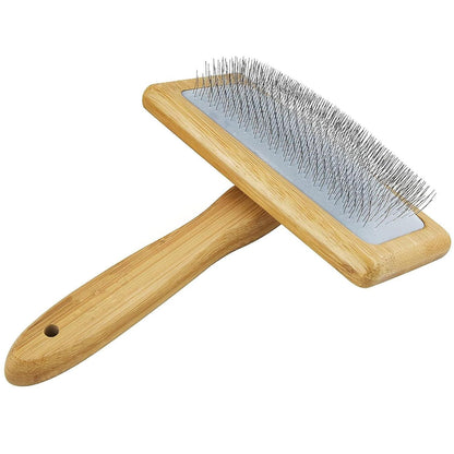 Premium Hundebürste Katzenbürste Holzgriff Entfernt