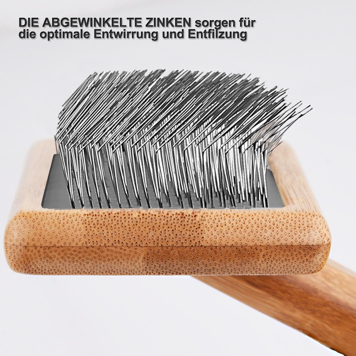 Premium Hundebürste und Katzenbürste für Fellpflege und Unterfellentfernung