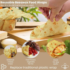 Bugucat Bienenwachs-Wraps 100x33cm DIY Bienenwachspapier