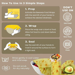 Bugucat Bienenwachs-Wraps Wachspapier DIY Bienenwabe 35x100CM