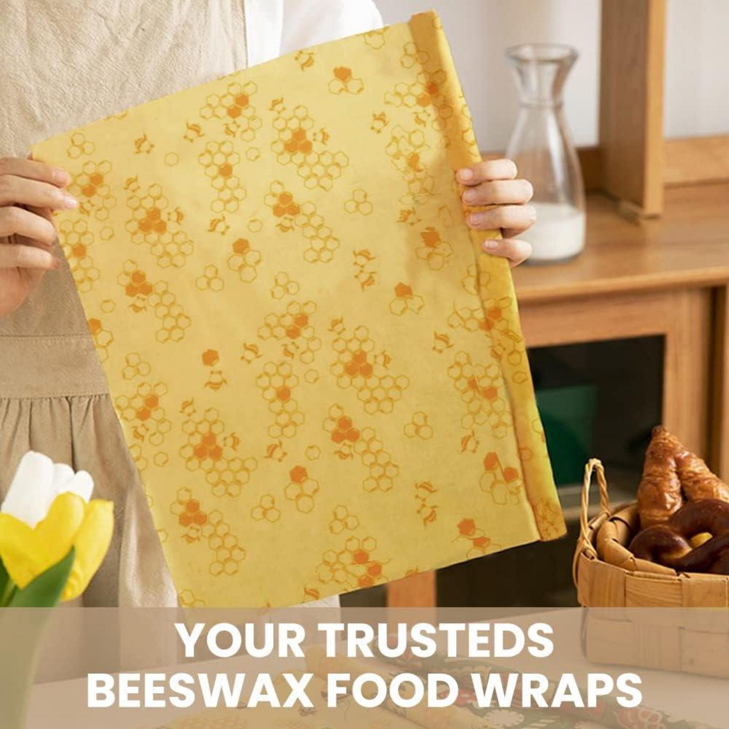Bienenwachs-Wraps 100% Baumwolle nachhaltig wiederverwendbare