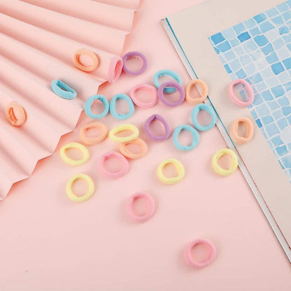 100 Stück Mini Haargummi Elastisch Haarband Kinder Mädchen Baby