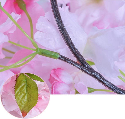 Künstliche Kirschblütengirlande 2er Set Seidengirlande 180 cm Deko Hochzeit