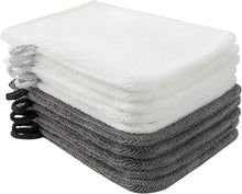 10er Pack Mikrofaser Waschlappen 15x21cm dunkelgrau