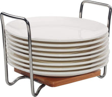 E-ROOM TREND Tellerhalter Organizer Bambus 15-22cm verstellbar