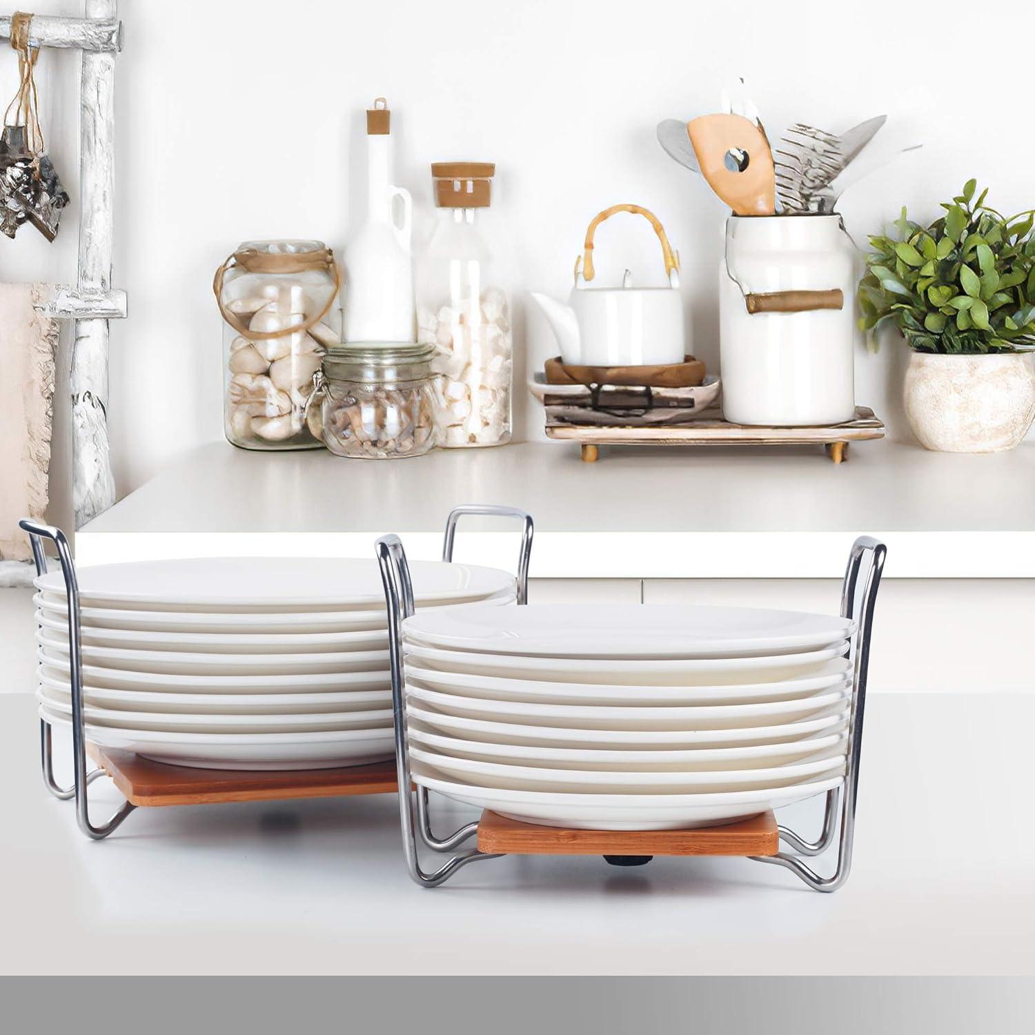 E-ROOM TREND Tellerhalter Organizer Bambus Groß×1