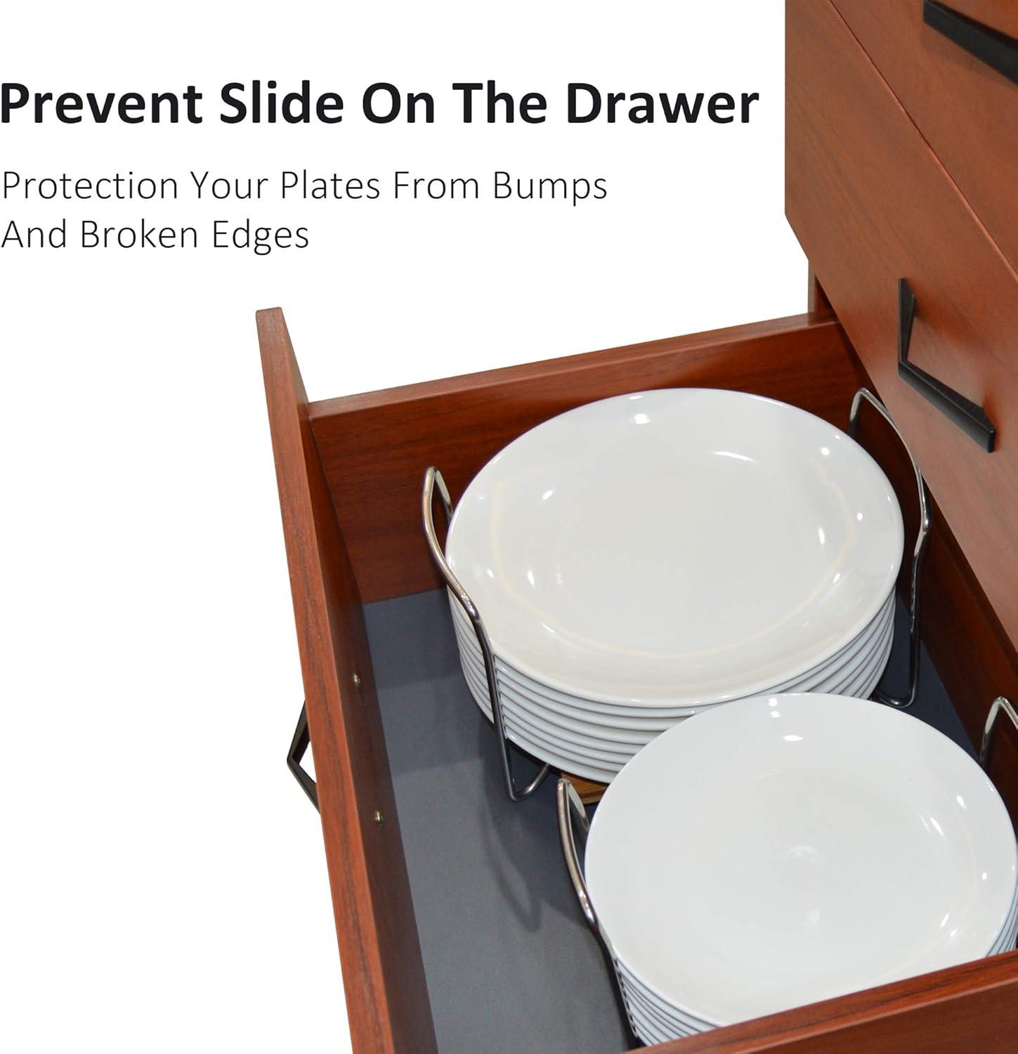 E-ROOM TREND Tellerhalter Organizer Bambus 22-33cm