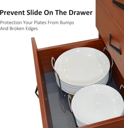 E-ROOM TREND Tellerhalter Organizer Bambus 22-33cm