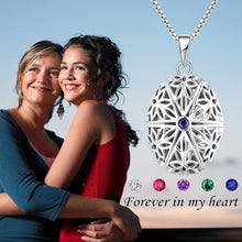 925 Sterling Silber Medaillon Halskette Damen