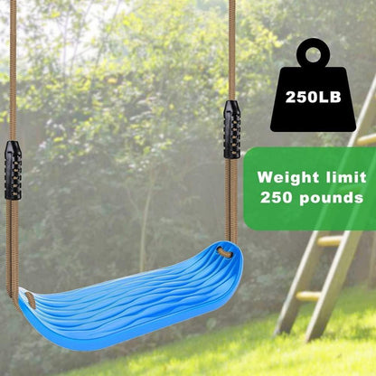 Schaukelsitz Set verstellbarem Seil und Karabinern, blau