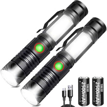 LED Taschenlampe Extrem Hell 2000 Lumen Wiederaufladbar Mini