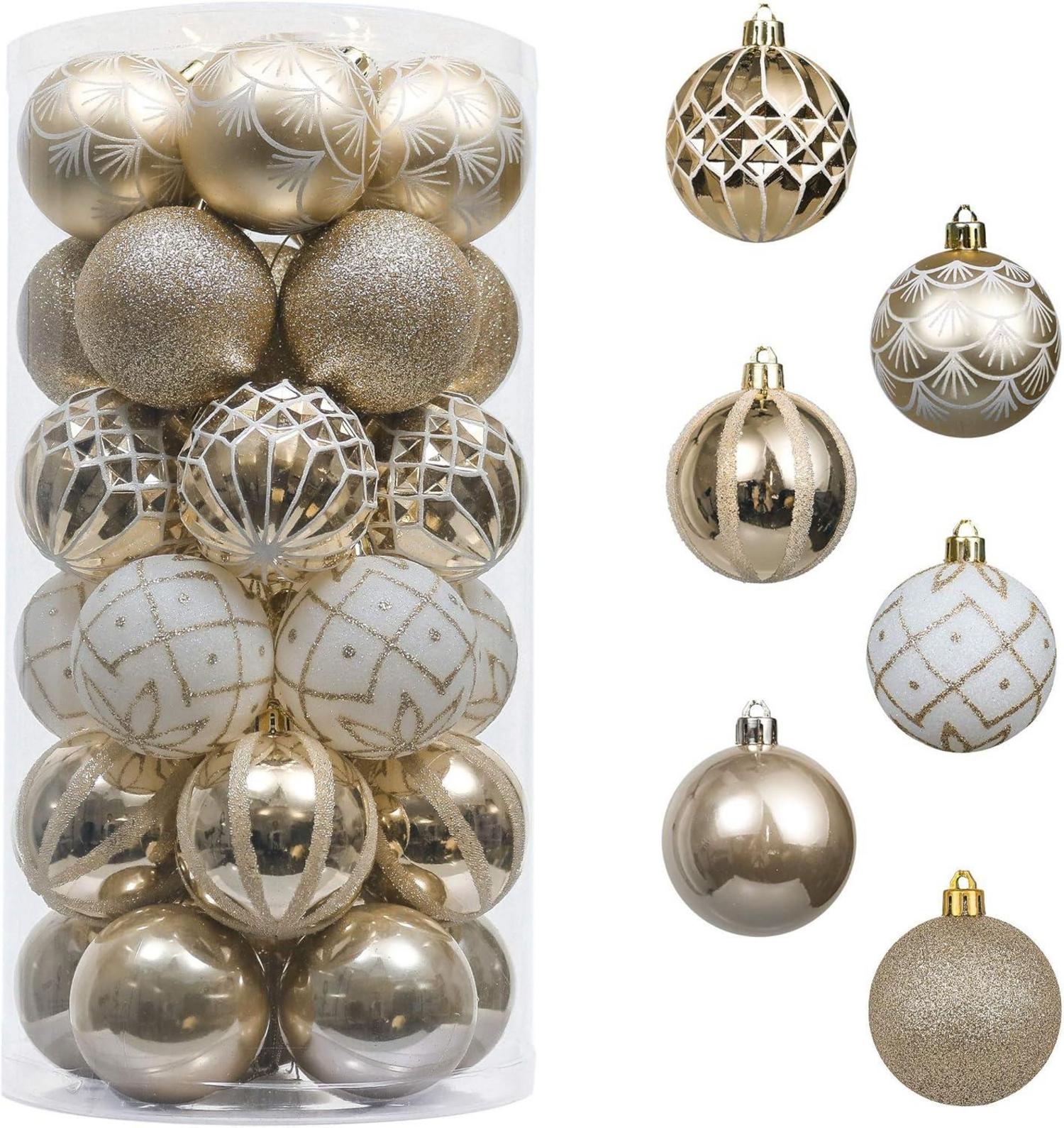 Weihnachtskugeln 30 TLG. Christbaumkugeln Weihnachtsbaumschmuck