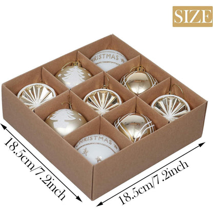 Valery Madelyn Weihnachtskugeln 9 Stücke 6CM Gold