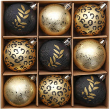 Goldene Weihnachtskugeln 9 Stücke Kunststoff Christbaumschmuck