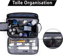 Kulturtasche Herren Reise Kulturbeutel Doppelter