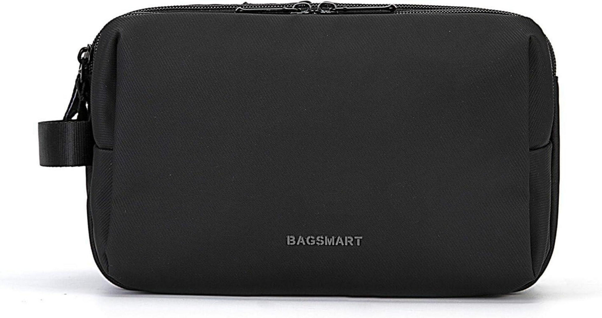 BAGSMART Herren Kulturtasche 5L, Reise Kulturbeutel, Kosmetiktasche, wasserfest, Nylon, Doppelreißverschluss