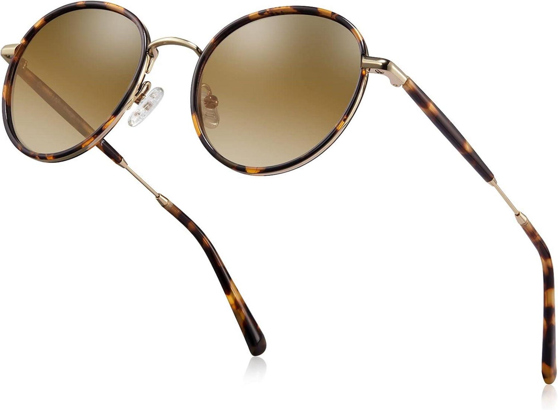 Polarisierte UV400 Sonnenbrille Retro Runde Brille Blaulichtfilter